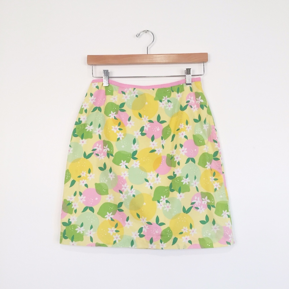 Lily Pulitzer Citrus Yellow Mini Skirt